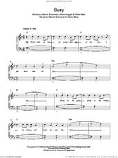 Cover icon of Busy sheet music for piano solo by Olly Murs, Adam Argyle, Martin Brammer and Oliver Murs, easy skill level