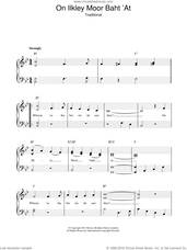 Cover icon of On Ilkley Moor Baht 'At sheet music for piano solo, easy skill level