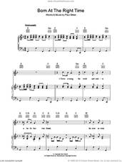 Cover icon of Born At The Right Time sheet music for voice, piano or guitar by Paul Simon, intermediate skill level
