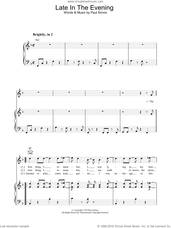 Cover icon of Late In The Evening sheet music for voice, piano or guitar by Paul Simon, intermediate skill level