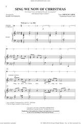 Cover icon of Sing We Now Of Christmas sheet music for choir by Mark Patterson, intermediate skill level