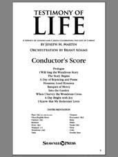 Cover icon of Testimony of Life sheet music for orchestra/band (score) by Joseph M. Martin, intermediate skill level