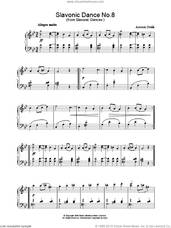 Cover icon of Slavonic Dance No.8 sheet music for piano solo by Antonin Dvorak, classical score, intermediate skill level
