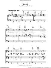 Cover icon of Proof sheet music for voice, piano or guitar by Paul Simon, intermediate skill level
