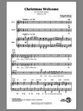 Cover icon of Christmas Welcome sheet music for choir (3-Part Mixed) by Audrey Snyder, intermediate skill level