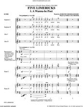 Cover icon of Five Limericks sheet music for choir (SSAA: soprano, alto) by Emma Lou Diemer and Dorothy Diemer Hendry, intermediate skill level