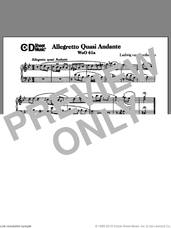 Cover icon of Allegretto Quasi Andante In G Minor, Woo 61a sheet music for piano solo by Ludwig van Beethoven, classical score, intermediate skill level