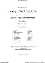 Cover icon of Crazy Cha Cha Cha (COMPLETE) sheet music for concert band by Sean O'Boyle, intermediate skill level
