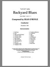 Cover icon of Backyard Blues (COMPLETE) sheet music for concert band by Sean O'Boyle, intermediate skill level