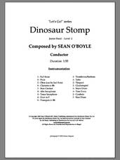 Cover icon of Dinosaur Stomp (COMPLETE) sheet music for concert band by Sean O'Boyle, intermediate skill level