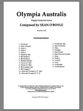 Cover icon of Olympia Australis (Orchestra) (COMPLETE) sheet music for orchestra by Sean O'Boyle, intermediate skill level
