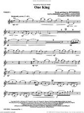 Cover icon of One King (arr. Phillip Keveren) sheet music for orchestra/band (violin 1) by Lowell Alexander, Gayla Borders, Jeff Borders, Phillip Keveren and Point Of Grace, intermediate skill level