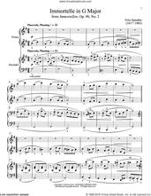 Cover icon of Immortelle In G Major sheet music for piano four hands by Bradley Beckman and Carolyn True, classical score, intermediate skill level