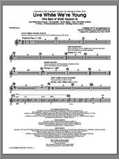 Cover icon of Live While We're Young (The Best of Glee Season 4) sheet music for orchestra/band (tenor sax) by Mac Huff, intermediate skill level
