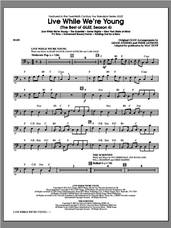 Cover icon of Live While We're Young (The Best of Glee Season 4) sheet music for orchestra/band (bass) by Mac Huff, intermediate skill level