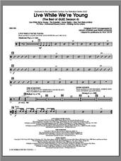 Cover icon of Live While We're Young (The Best of Glee Season 4) sheet music for orchestra/band (drums) by Mac Huff, intermediate skill level