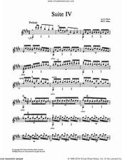 Cover icon of Suite In E Major BWV 1006A sheet music for guitar solo by Johann Sebastian Bach, classical score, intermediate skill level