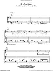 Cover icon of Bonfire Heart sheet music for voice, piano or guitar by James Blunt, James Blount and Ryan Tedder, intermediate skill level