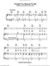Cover icon of Tonight You Belong To Me sheet music for voice, piano or guitar by Billy Rose and Lee David, intermediate skill level