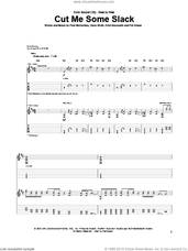 Cover icon of Cut Me Some Slack sheet music for guitar (tablature) by McCartney, Grohl, Novoselic, Smear, Dave Grohl, Krist Novoselic, Pat Smear and Paul McCartney, intermediate skill level
