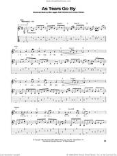 Cover icon of As Tears Go By sheet music for guitar (tablature) by The Rolling Stones, Keith Richard and Mick Jagger, intermediate skill level