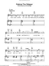 Cover icon of Patricia The Stripper sheet music for voice, piano or guitar by Chris de Burgh, intermediate skill level
