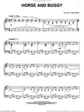 Cover icon of Horse And Buggy sheet music for piano solo by Leroy Anderson, intermediate skill level
