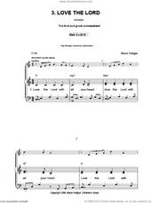 Cover icon of Love The Lord sheet music for voice, piano or guitar by Alison Hedger, intermediate skill level