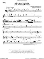 Cover icon of You'll Never Walk Alone (with Climb Every Mountain) sheet music for orchestra/band (violin 1) by Richard Rodgers, Margery McKay, Patricia Neway, Tony Bennett, Mark Hayes and Oscar II Hammerstein, intermediate skill level