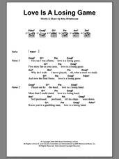 Cover icon of Love Is A Losing Game sheet music for guitar (chords) by Amy Winehouse, intermediate skill level