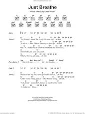 Cover icon of Just Breathe sheet music for guitar (chords) by Pearl Jam and Eddie Vedder, intermediate skill level