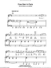 Cover icon of Free Man In Paris sheet music for voice, piano or guitar by Joni Mitchell, intermediate skill level