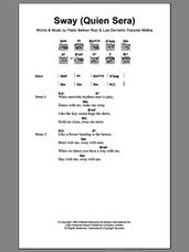 Cover icon of Sway (Quien Sera) sheet music for guitar (chords) by Pablo Beltran Ruiz and Luis Demetrio Traconis Molina, intermediate skill level