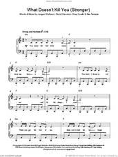 Cover icon of What Doesn't Kill You (Stronger) sheet music for piano solo by Kelly Clarkson, Alex Tamposi, David Gamson, Greg Kurstin, JAAorgen Elofsson and Jorgen Elofsson, easy skill level