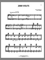 Cover icon of 2000 Volts sheet music for voice, piano or guitar by Big Bad Voodoo Daddy and Scotty Morris, intermediate skill level