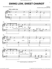 Cover icon of Swing Low, Sweet Chariot sheet music for piano solo by Nancy and Randall Faber and Miscellaneous, intermediate/advanced skill level