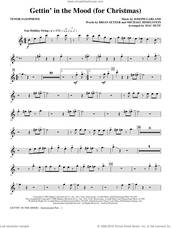 Cover icon of Gettin' In The Mood, for christmas sheet music for orchestra/band (tenor saxophone) by Brian Setzer, Joe Garland, Michael Himelstein and Mac Huff, intermediate skill level