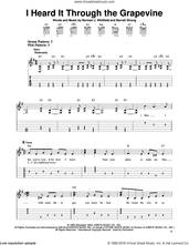 Cover icon of I Heard It Through The Grapevine sheet music for guitar solo (easy tablature) by Creedence Clearwater Revival, Gladys Knight & The Pips, Marvin Gaye, Michael McDonald, Barrett Strong and Norman Whitfield, easy guitar (easy tablature)