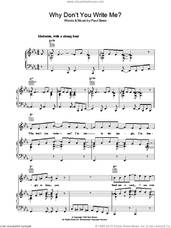 Cover icon of Why Don't You Write Me sheet music for voice, piano or guitar by Simon & Garfunkel and Paul Simon, intermediate skill level
