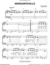 Cover icon of Margaritaville sheet music for piano solo by Jimmy Buffett, easy skill level