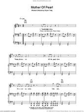 Cover icon of Mother Of Pearl sheet music for voice, piano or guitar by Roxy Music and Bryan Ferry, intermediate skill level