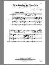 Cover icon of Eight Candles for Chanukah sheet music for choir (TTBB: tenor, bass) by Flory Jagoda and J. A. Kawarsky, intermediate skill level