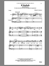 Cover icon of K'dushah sheet music for choir (SATB: soprano, alto, tenor, bass) by William Dreyfoos, intermediate skill level