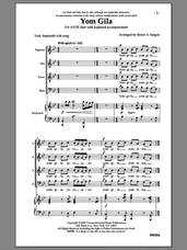 Cover icon of Yom Gila sheet music for choir (SATB: soprano, alto, tenor, bass) by Simon Sargon, intermediate skill level