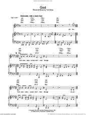 Cover icon of God sheet music for voice, piano or guitar by Tori Amos, intermediate skill level