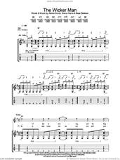 Cover icon of The Wicker Man sheet music for guitar (tablature) by Iron Maiden, Adrian Smith, Bruce Dickinson and Steve Harris, intermediate skill level