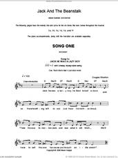 Cover icon of Song 1 (from Jack And The Beanstalk) sheet music for voice and other instruments (fake book) by Alison Hedger and Douglas Wootton, intermediate skill level