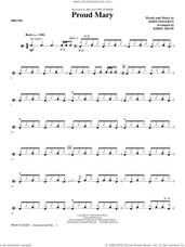 Cover icon of Proud Mary (arr. Kirby Shaw) sheet music for orchestra/band (drums) by John Fogerty, Creedence Clearwater Revival, Ike & Tina Turner and Kirby Shaw, intermediate skill level