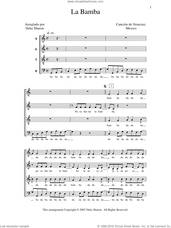 Cover icon of La Bamba sheet music for choir (SATB: soprano, alto, tenor, bass) by Deke Sharon and Anne Raugh, intermediate skill level