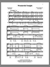 Cover icon of Wonderful Tonight sheet music for choir (SATB: soprano, alto, tenor, bass) by Anne Raugh and Eric Clapton, intermediate skill level